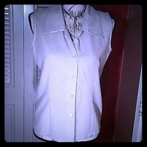 Button down plaid blouse